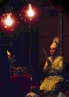 Backstage at Thai Theater Troop